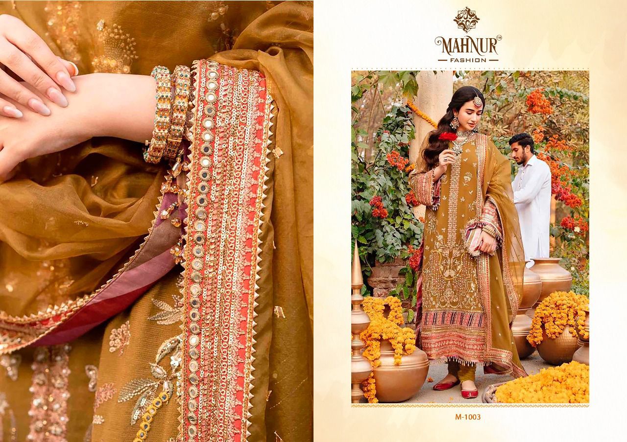 Mahnur 1 Fancy Festive Wear Designer Heavy Georgette Latest Pakistani Salwar Suit Collection 